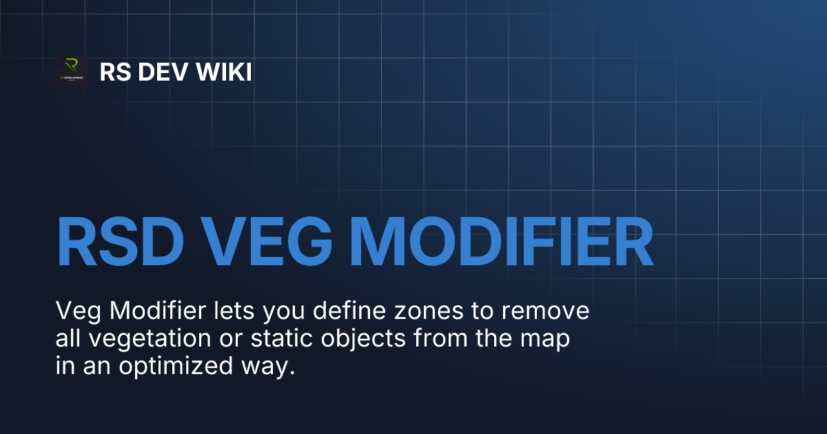 RSD VEG MODIFIER RS DEV WIKI
